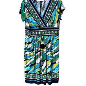 Y2K Dress Graphic Print AB Studio Sz. XL